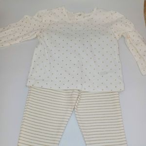 Little Me - Cream & Gold - Size 12M
